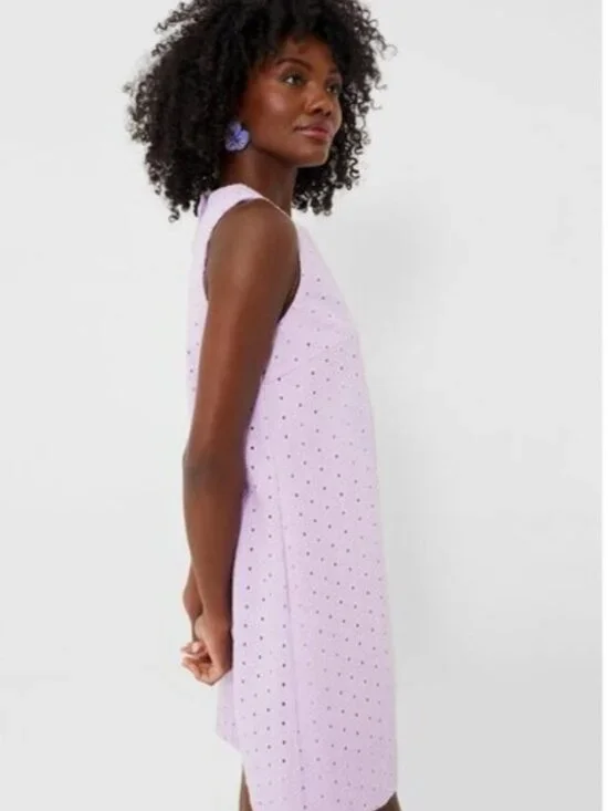 Tuckernuck Women’s Large Lavender Eyelet Sleeveless Folly Dress NWT - Picture 2 of 9
